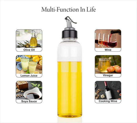 1L Oil Dispenser Bottle with Lid & Drip-Free Spout – Mess-Free & Controlled Pouring