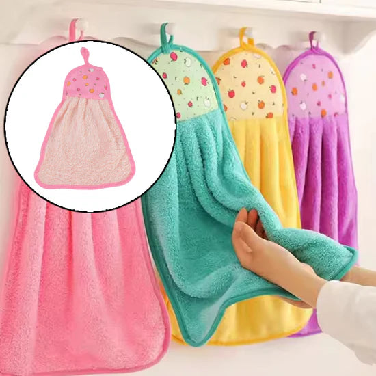 Microfiber Hanging Hand Towel with Loop – Ultra-Soft, Absorbent & Quick-Drying