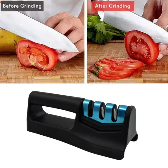 3-Step Handheld Knife Sharpener – Professional Knife Sharpening Tool for Kitchen & Chef Knives