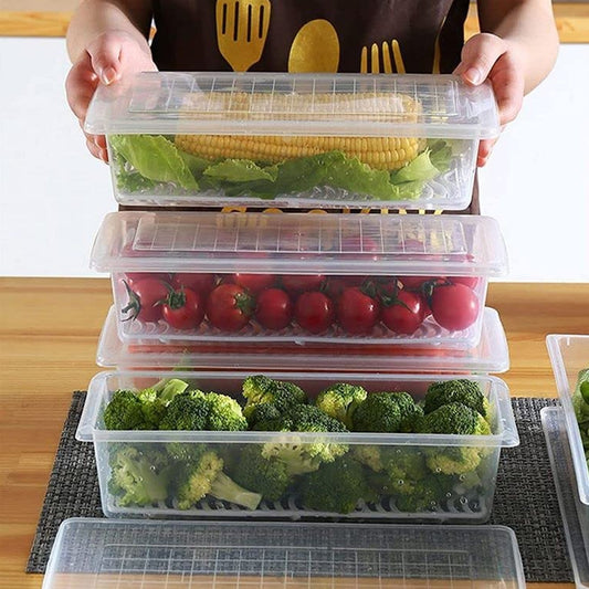 Premium Vegetables & Fruits Freezer Storage Container (Pack of 3 – 1500ML Each)