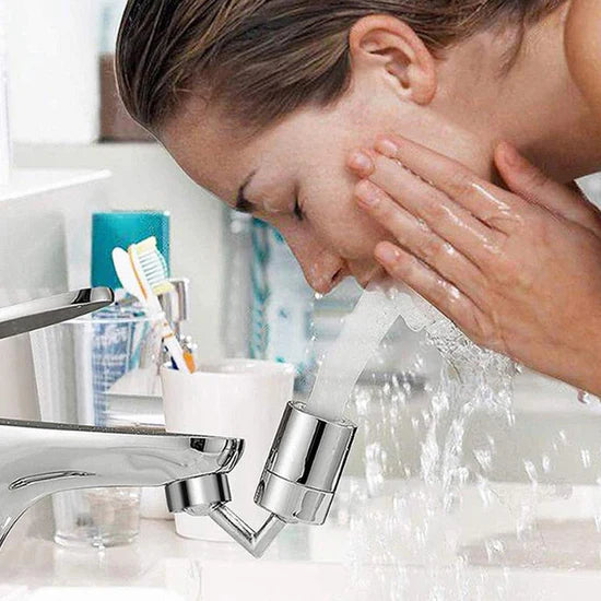 Splash Filter Faucet Sprayer for Kitchen & Bathroom – 360° Rotating Tap Nozzle