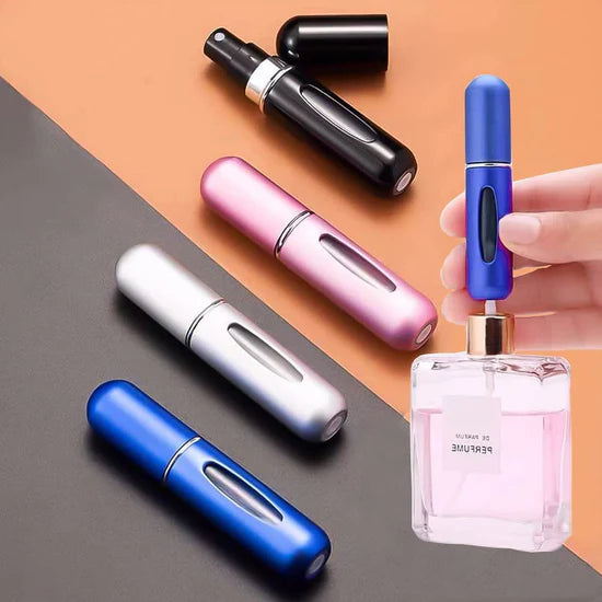 Mini Portable Perfume Spray Bottle | Refillable Travel Atomizer (5ml, 1 Pc, Mix Color)