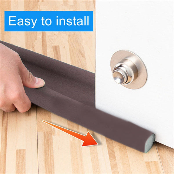 Twin Door Draft Stopper / Guard Protector for Doors and Windows – Noise & Dust Blocker