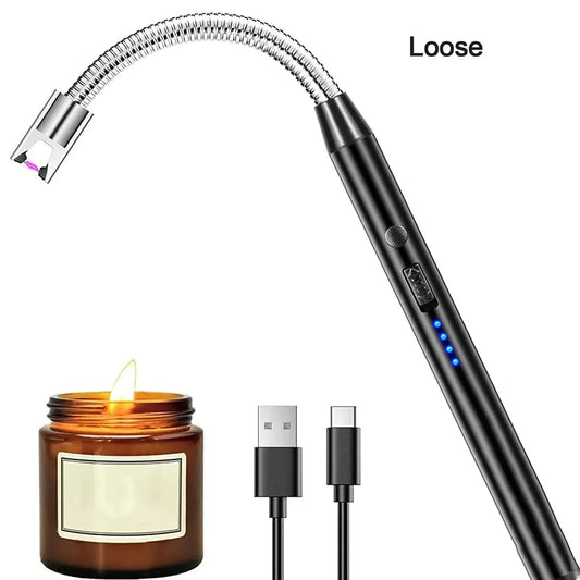 Electronic Plasma Lighter | USB Rechargeable Windproof Lighter for Candles, BBQ & More