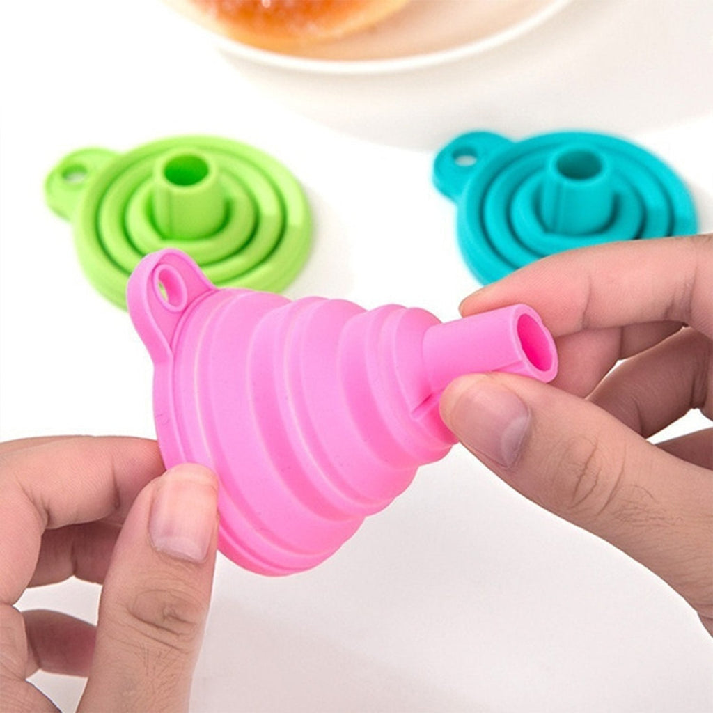 Premium Silicone Funnel for Kitchen | Heat-Resistant, Flexible & Spill-Proof