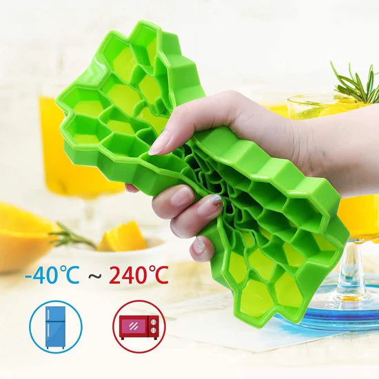 Flexible Silicone Ice Cube Tray – 37 Small Cubes | Food-Grade, Non-Stick & Easy Release