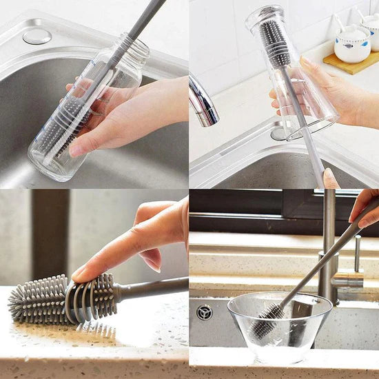 Multi-Purpose Bottle Cleaning Brush – Effortless & Efficient Cleaning