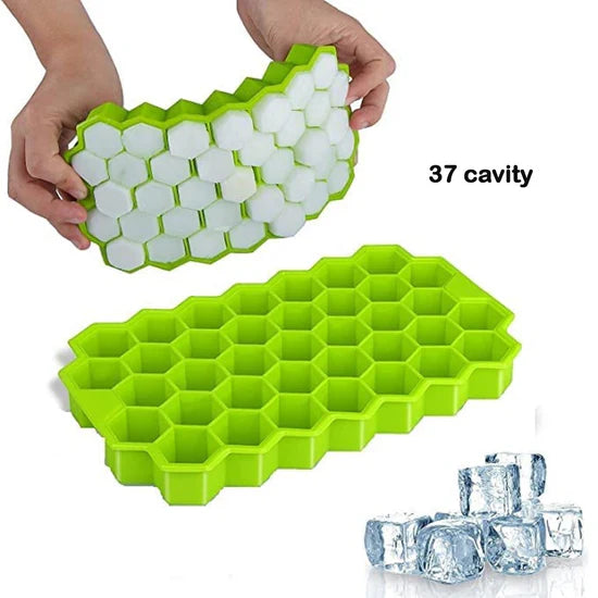 Flexible Silicone Ice Cube Tray – 37 Small Cubes | Food-Grade, Non-Stick & Easy Release