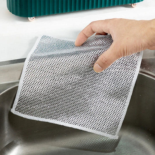 Multipurpose Microfiber Cloth with Scrubber